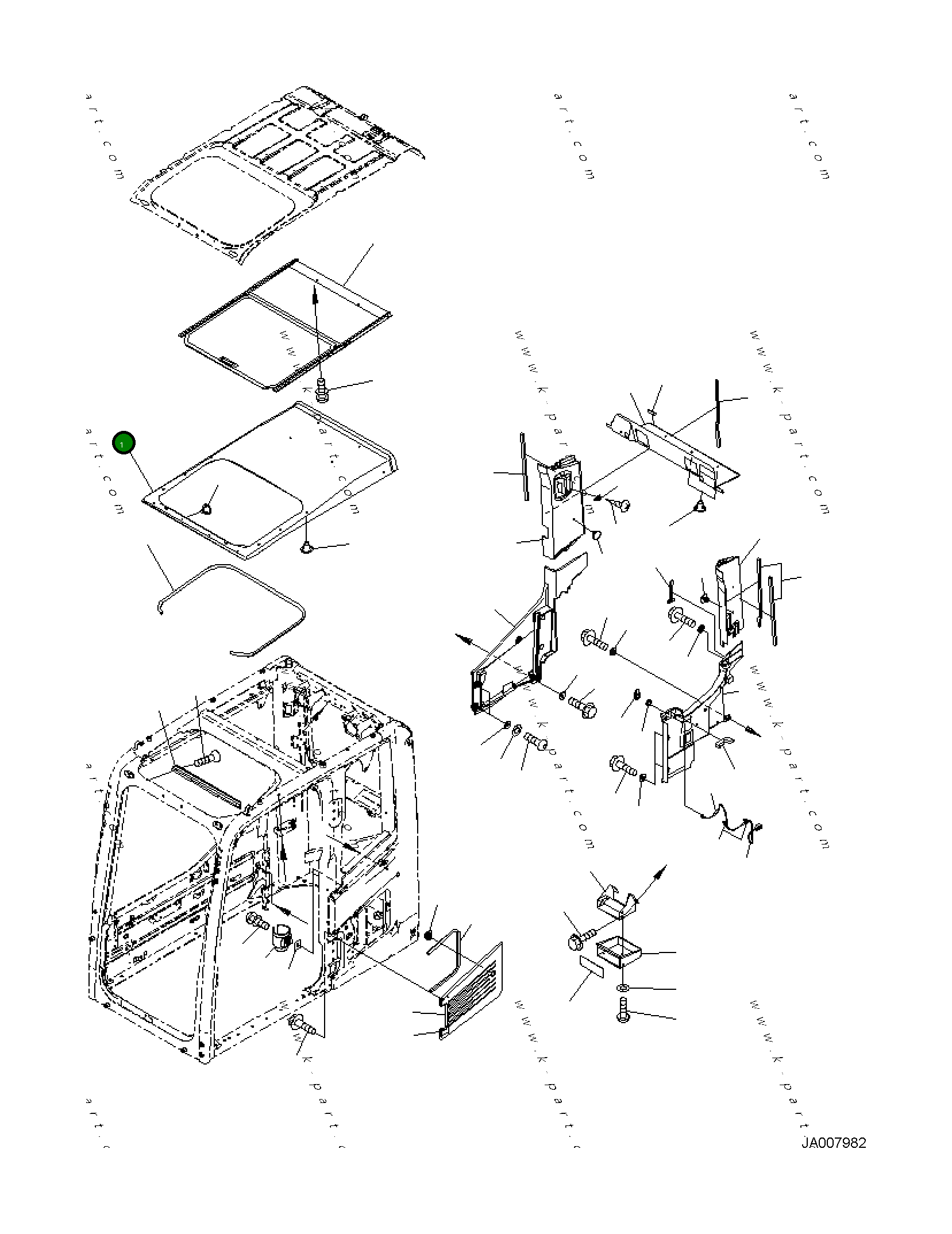 Крышка 2A5-53-12661 Komatsu