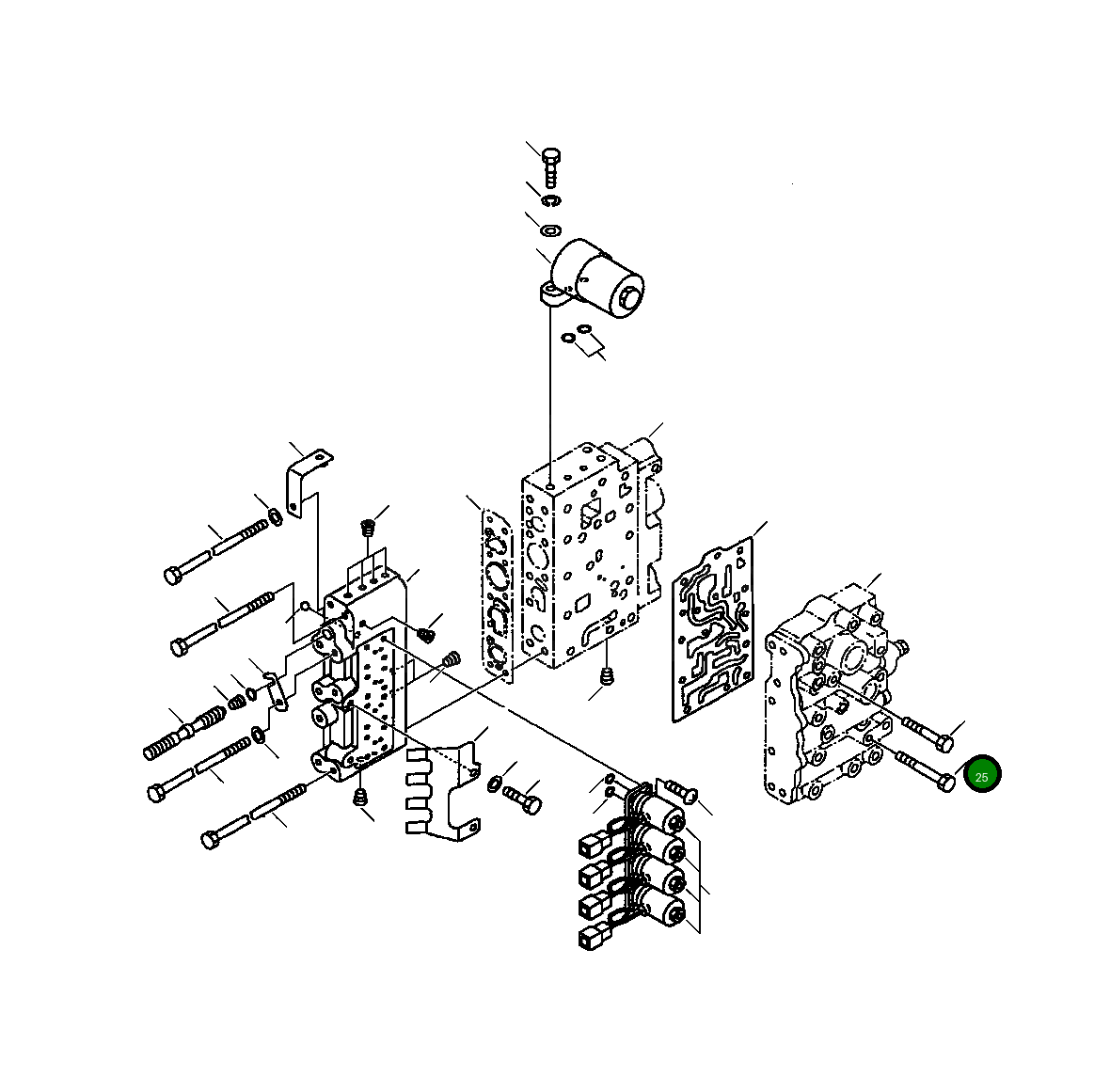 Болт 01010-E0875  Komatsu