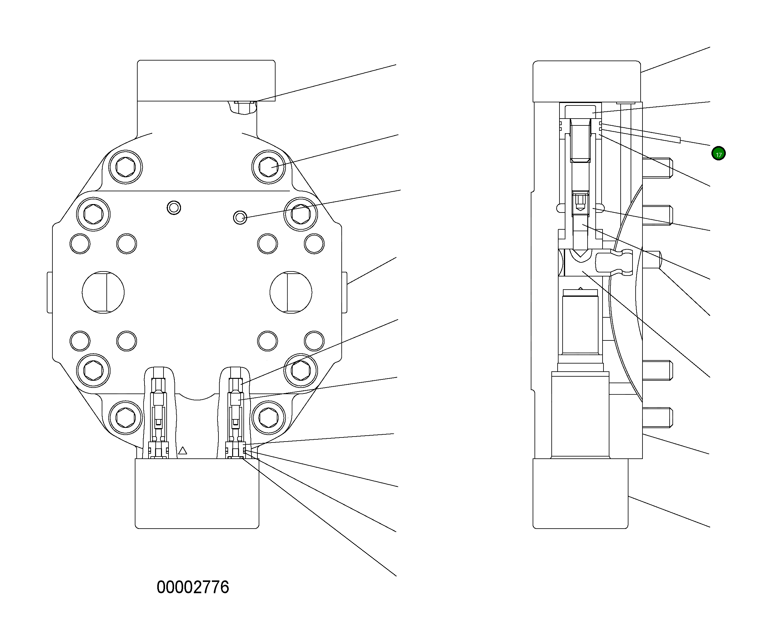 Кольцо UC1708321422 Komatsu