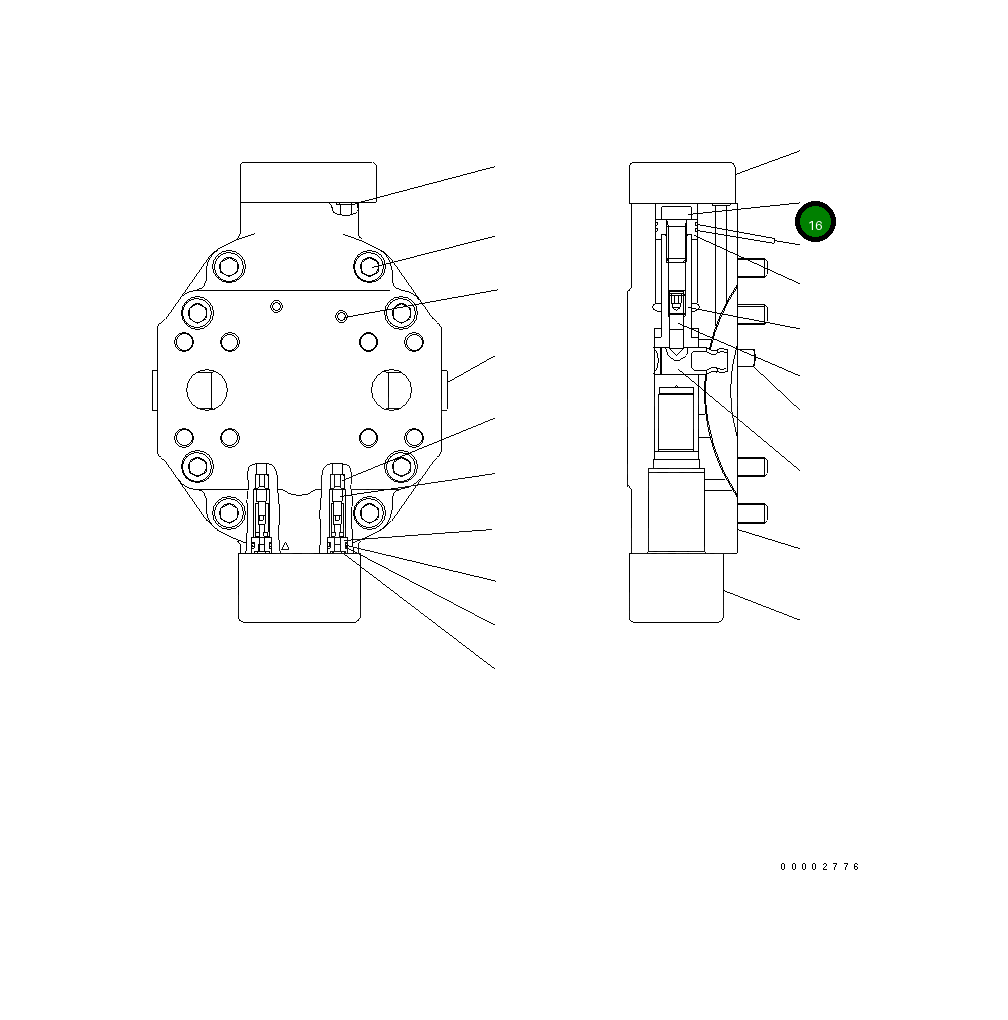 Болт UC09831057 Komatsu