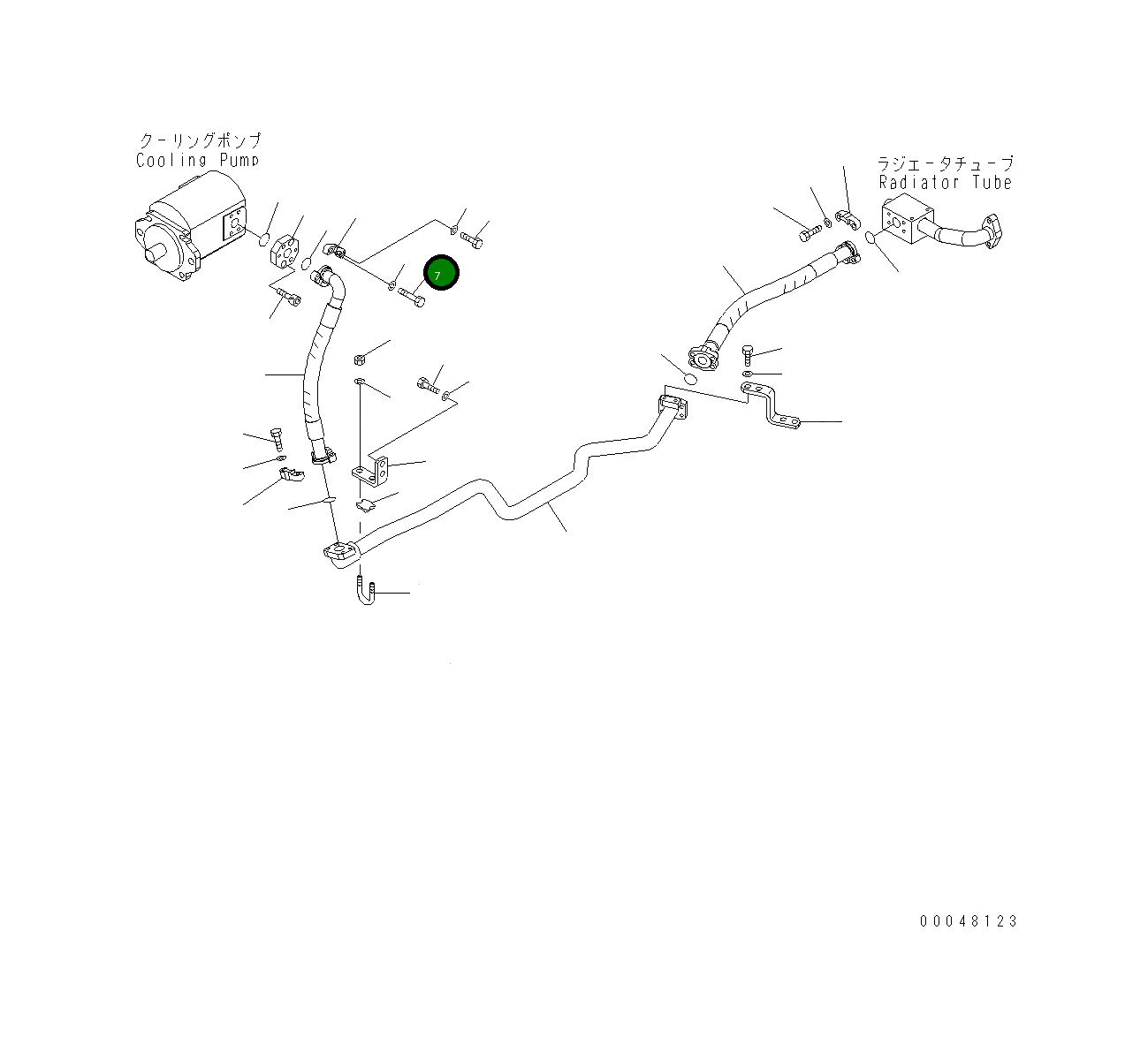 Болт 07375-21055 Komatsu