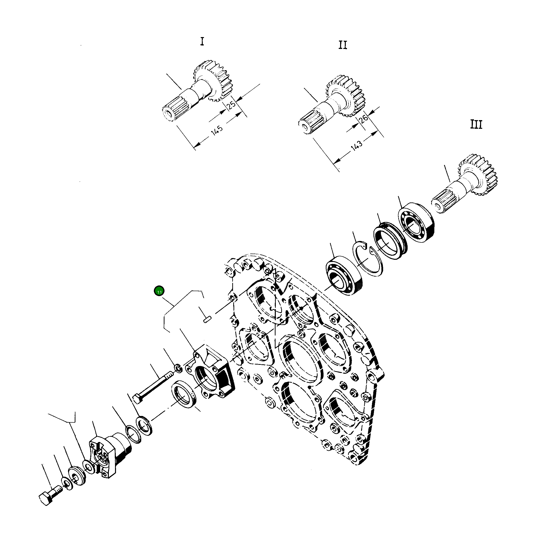 Крышка 2887133M91 Komatsu