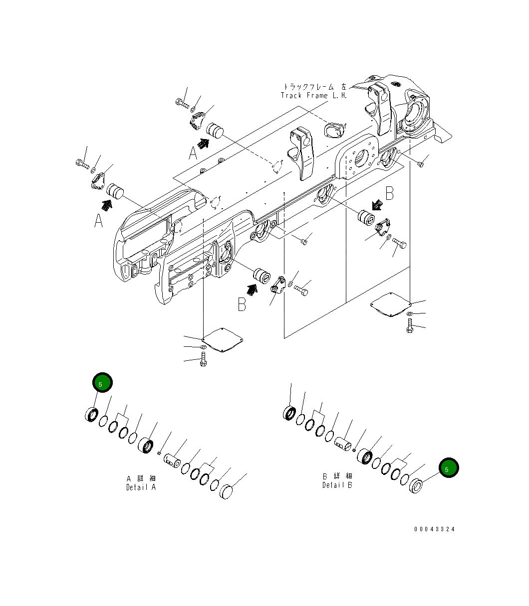 Кольцо 17A-30-46221 Komatsu