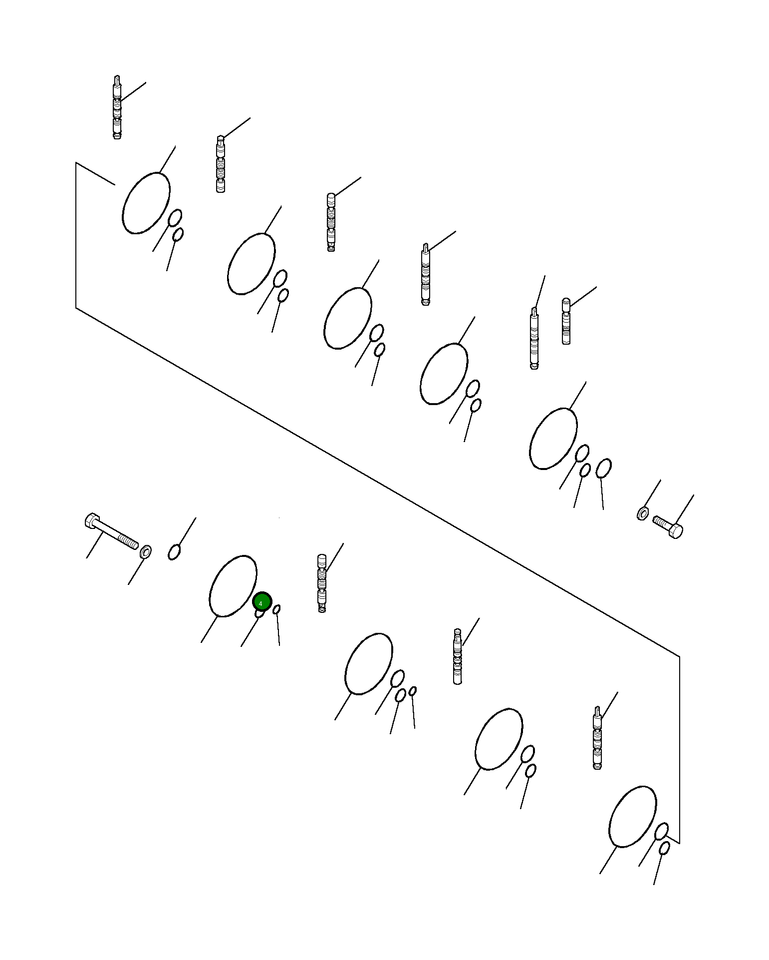 Кольцо уплотнительное (O-Ring) 890001541 Komatsu
