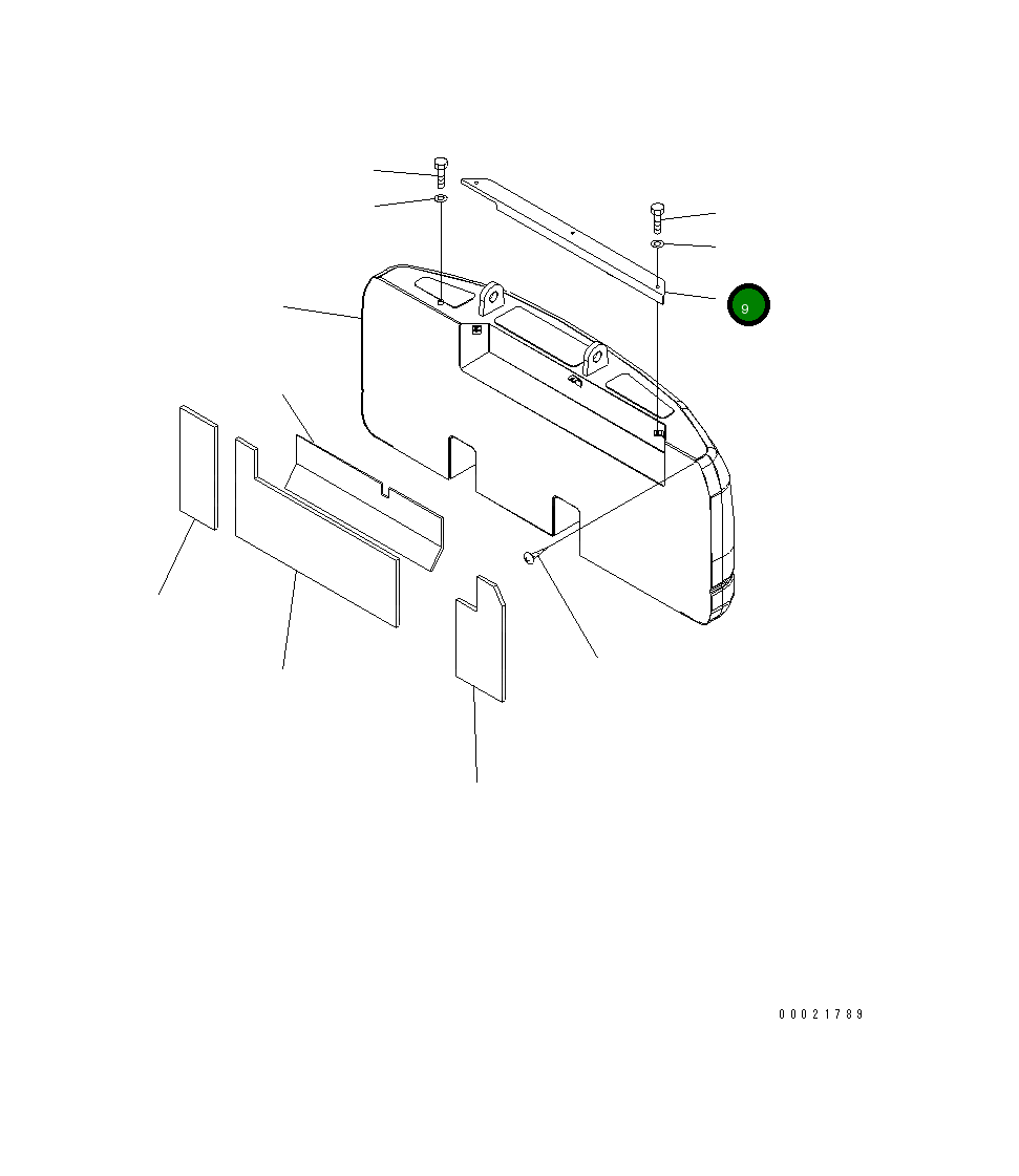 Крышка 20Y-46-K3260  Komatsu