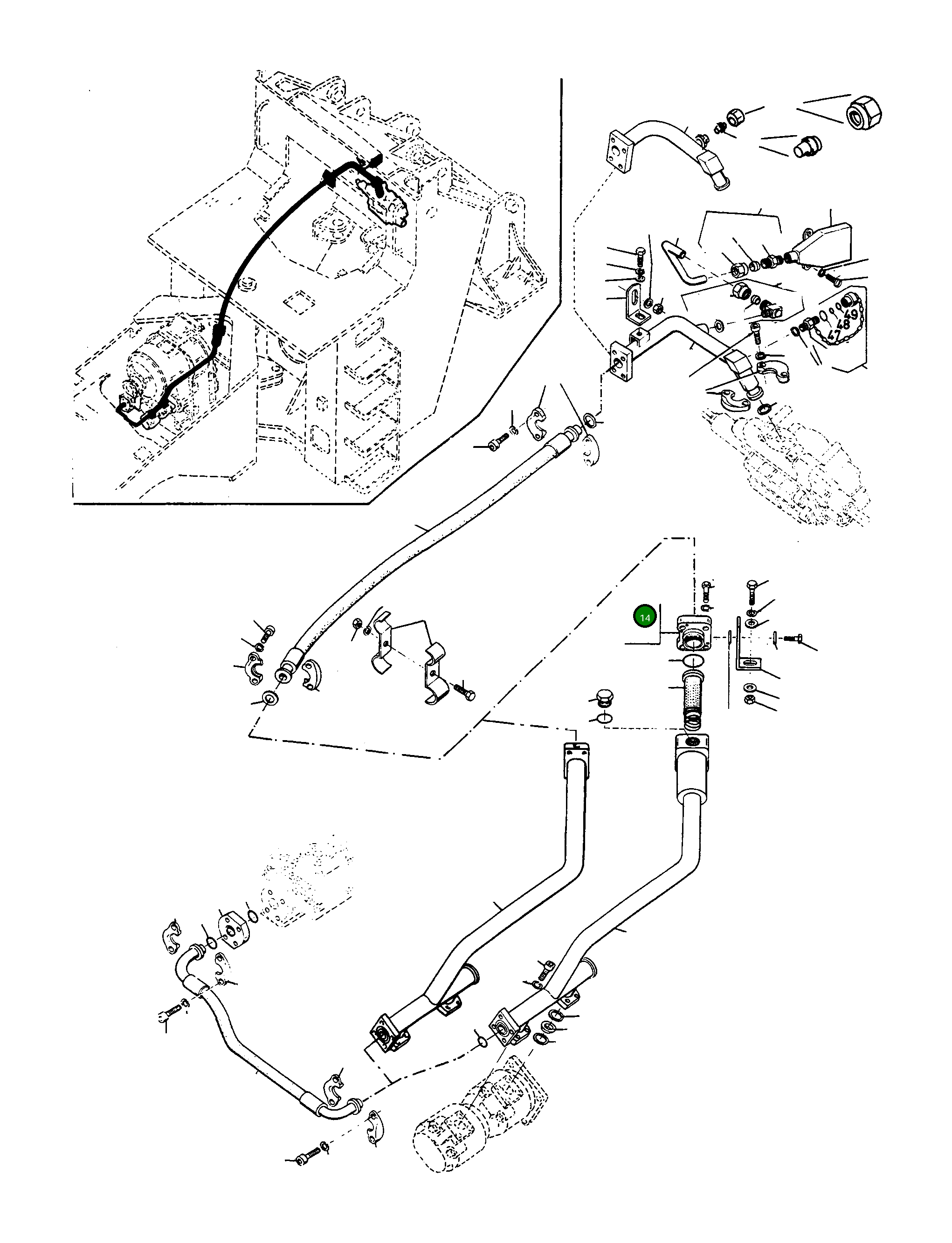 Крышка 3078407M1 Komatsu