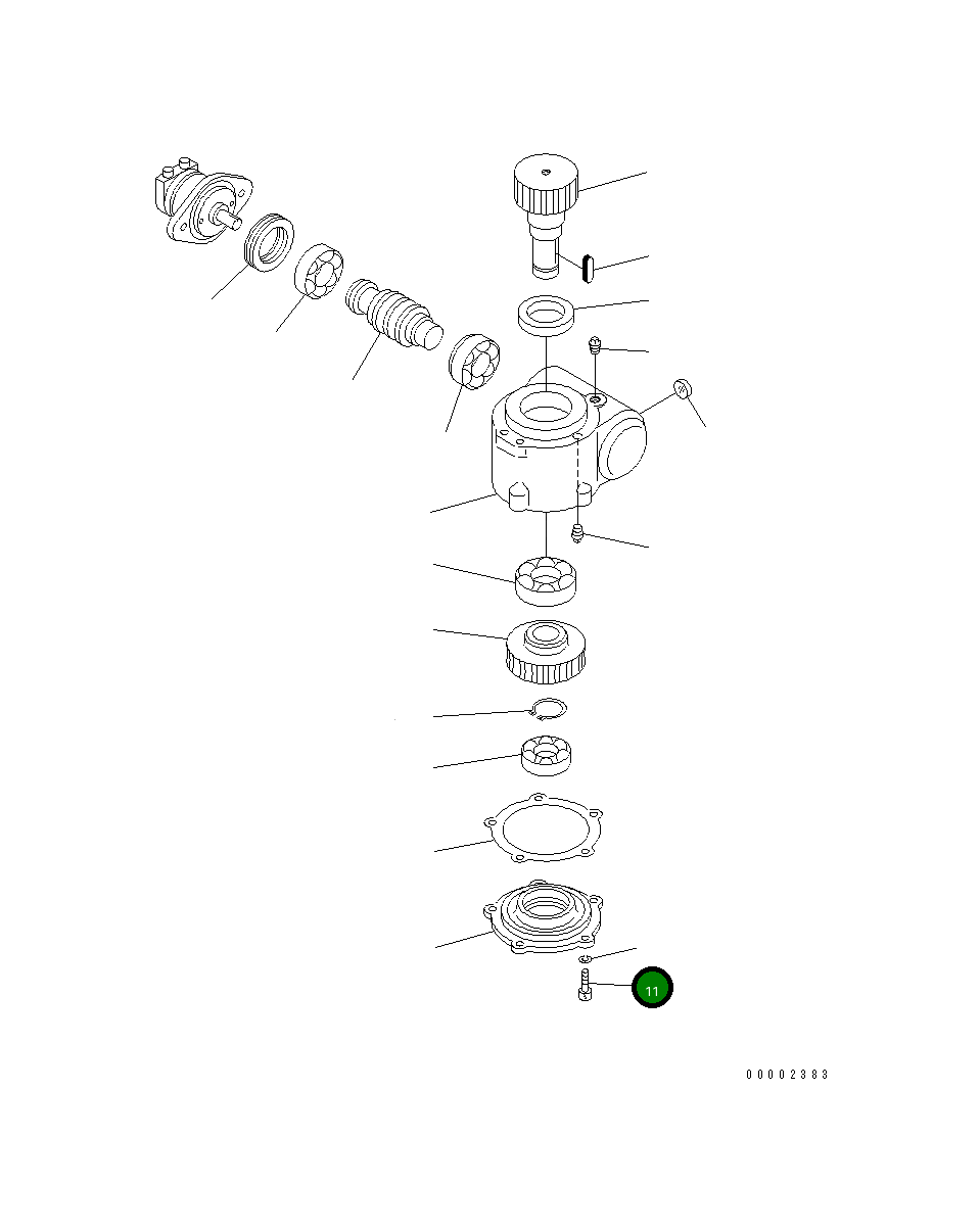 Болт MH724-0605-012  Komatsu