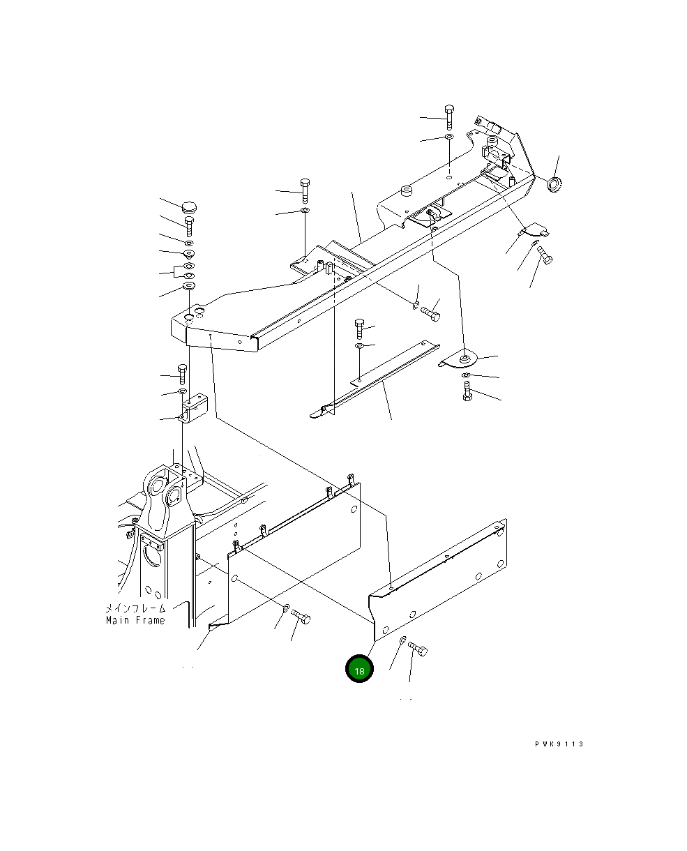 Крышка 134-54-63240 Komatsu