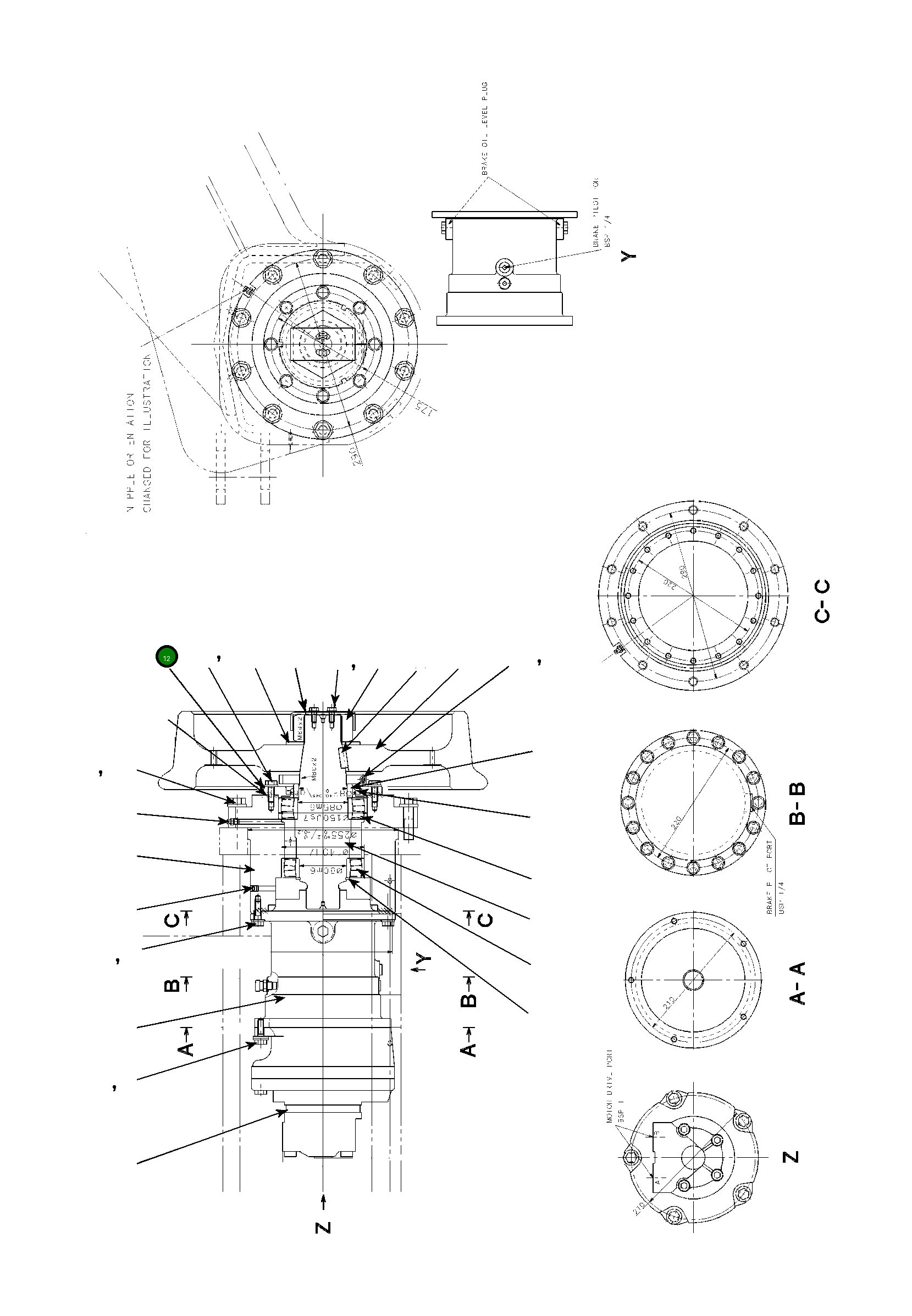 Крышка 22B-914-2640 Komatsu