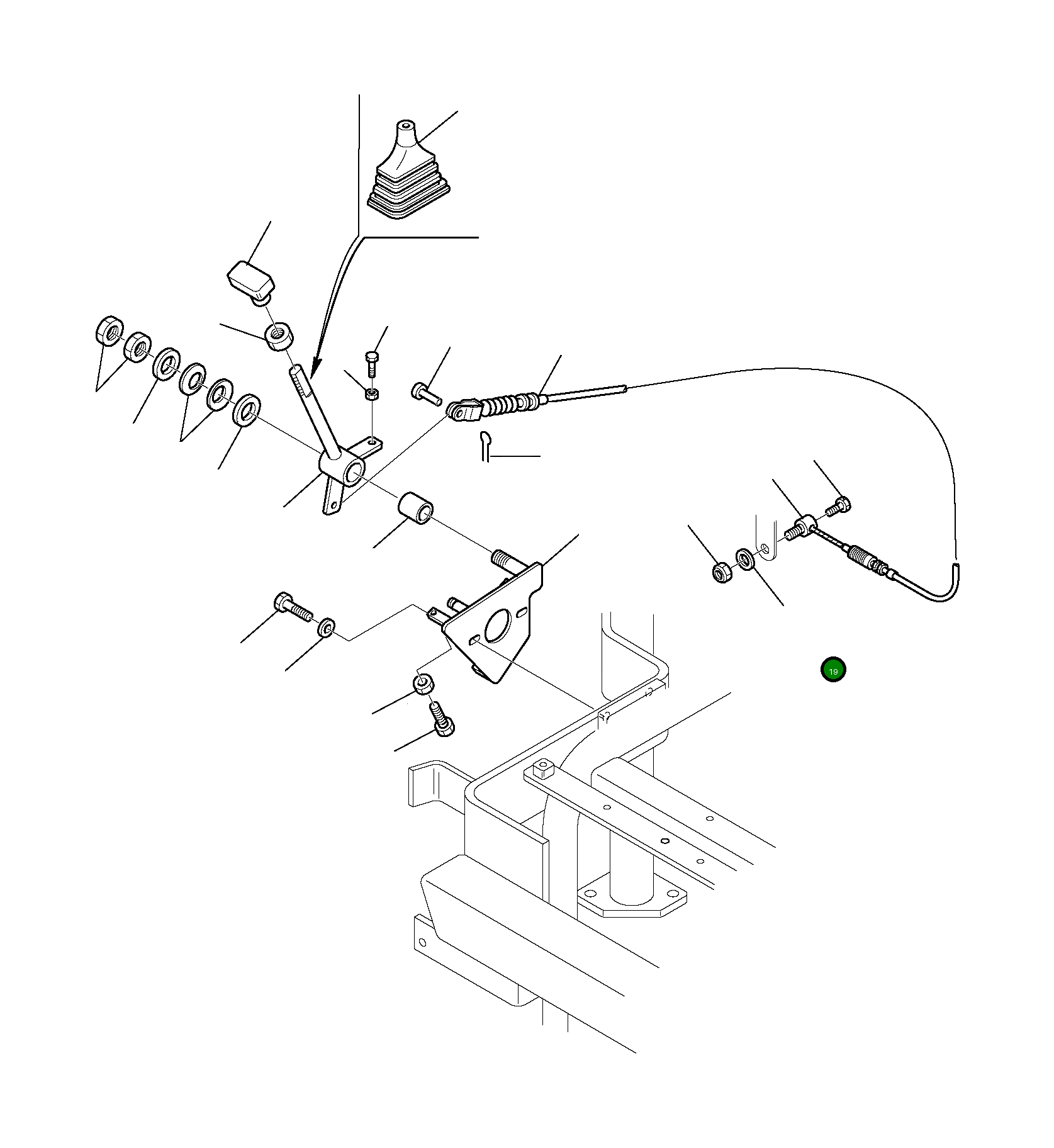 Болт 801014025  Komatsu