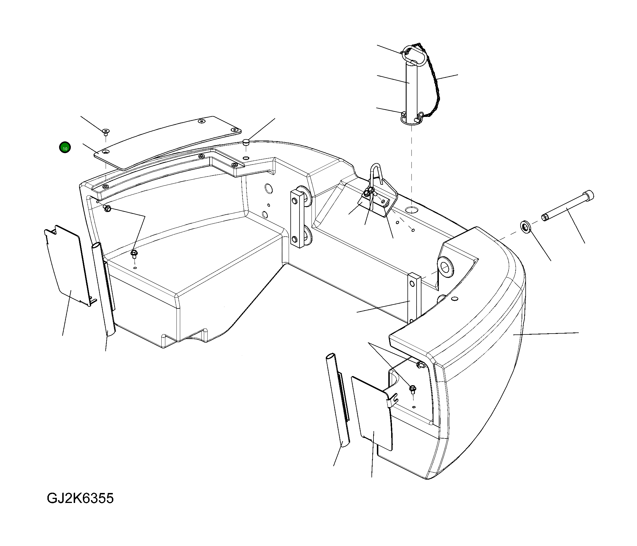 Крышка 42T-46-35A90 Komatsu