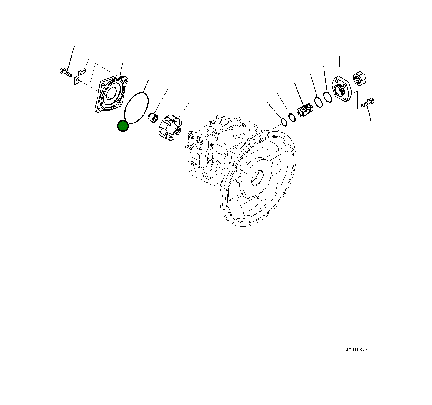 Крышка 708-3D-11730 Komatsu