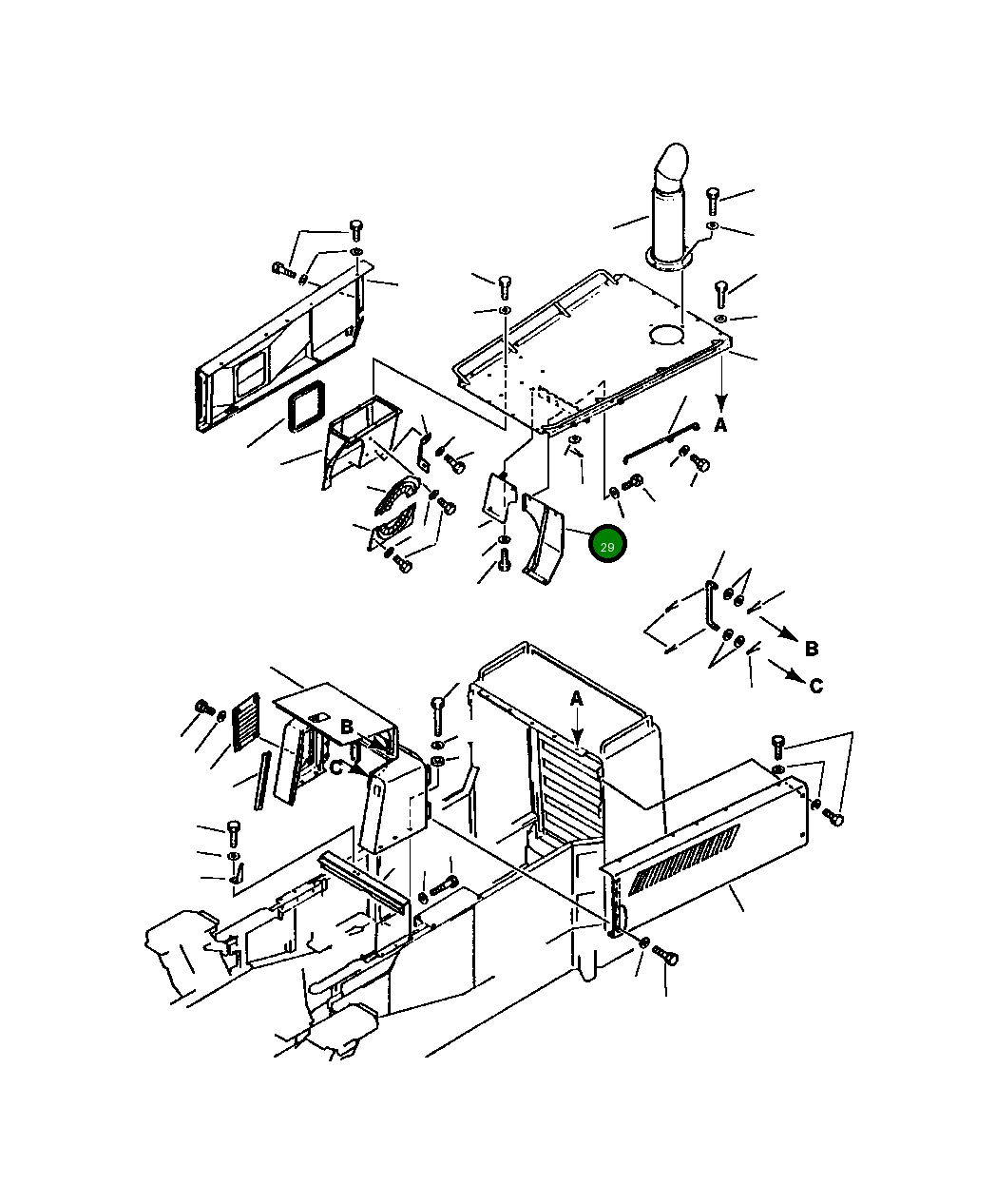 Крышка 426-54-11770 Komatsu