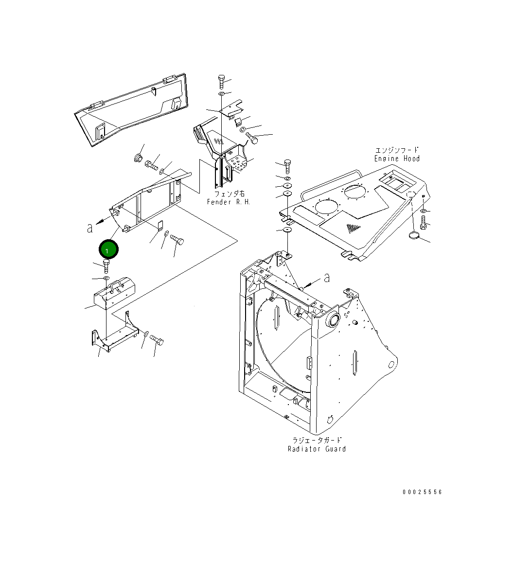 Крышка 17A-54-31110 Komatsu
