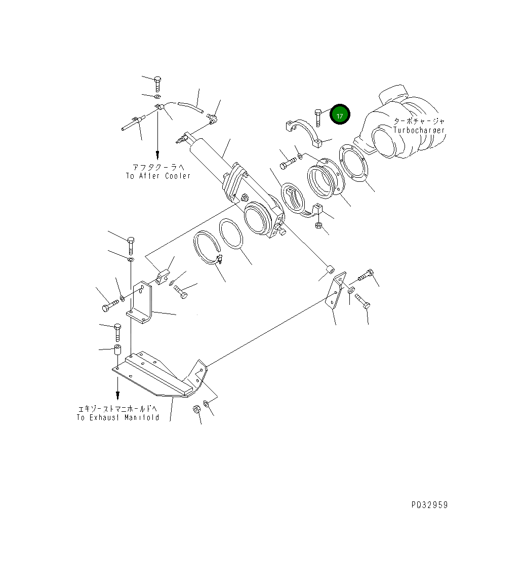 Болт 01050-61075 Komatsu