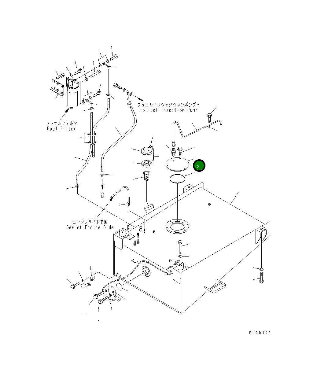 Крышка 425-04-21150 Komatsu
