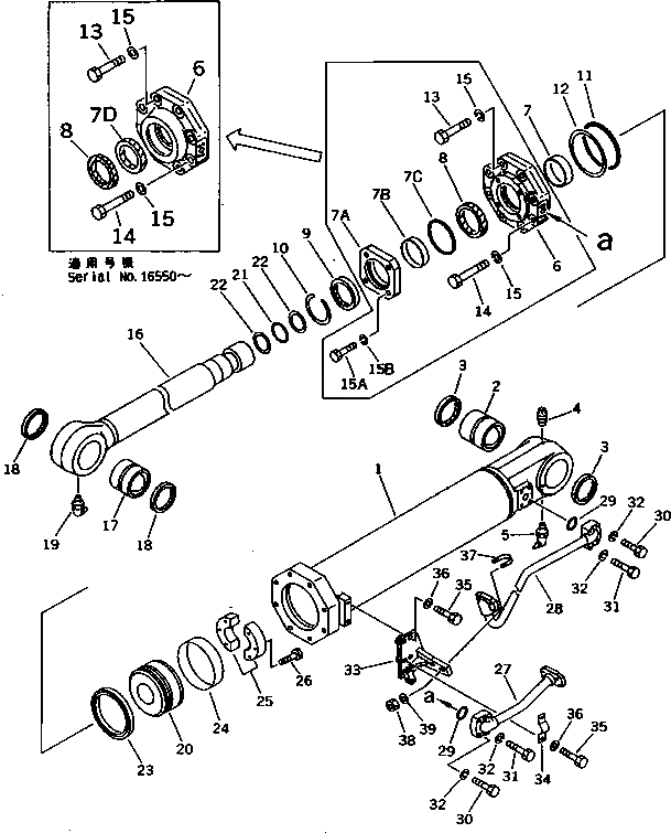 Болт 01010-62080  Komatsu