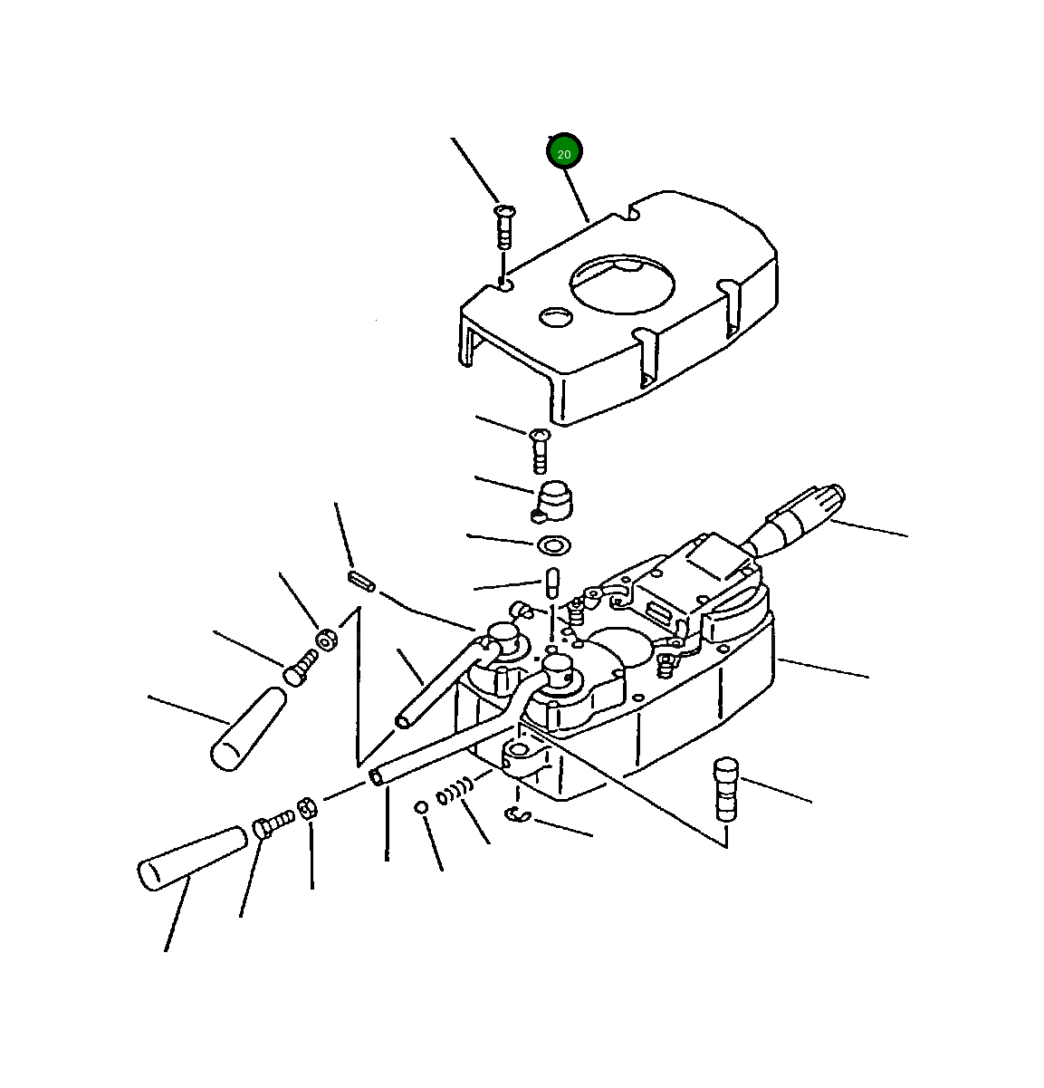 Крышка 421-06-18140  Komatsu