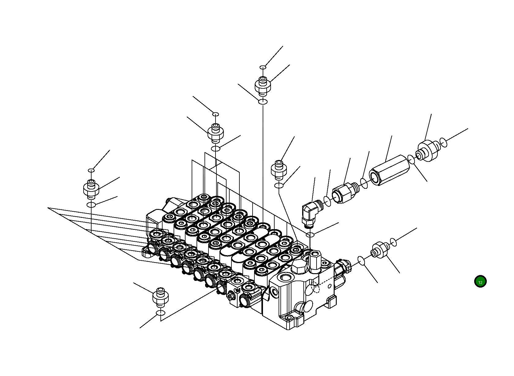 Кольцо уплотнительное (O-Ring) 21D-09-69770 Komatsu