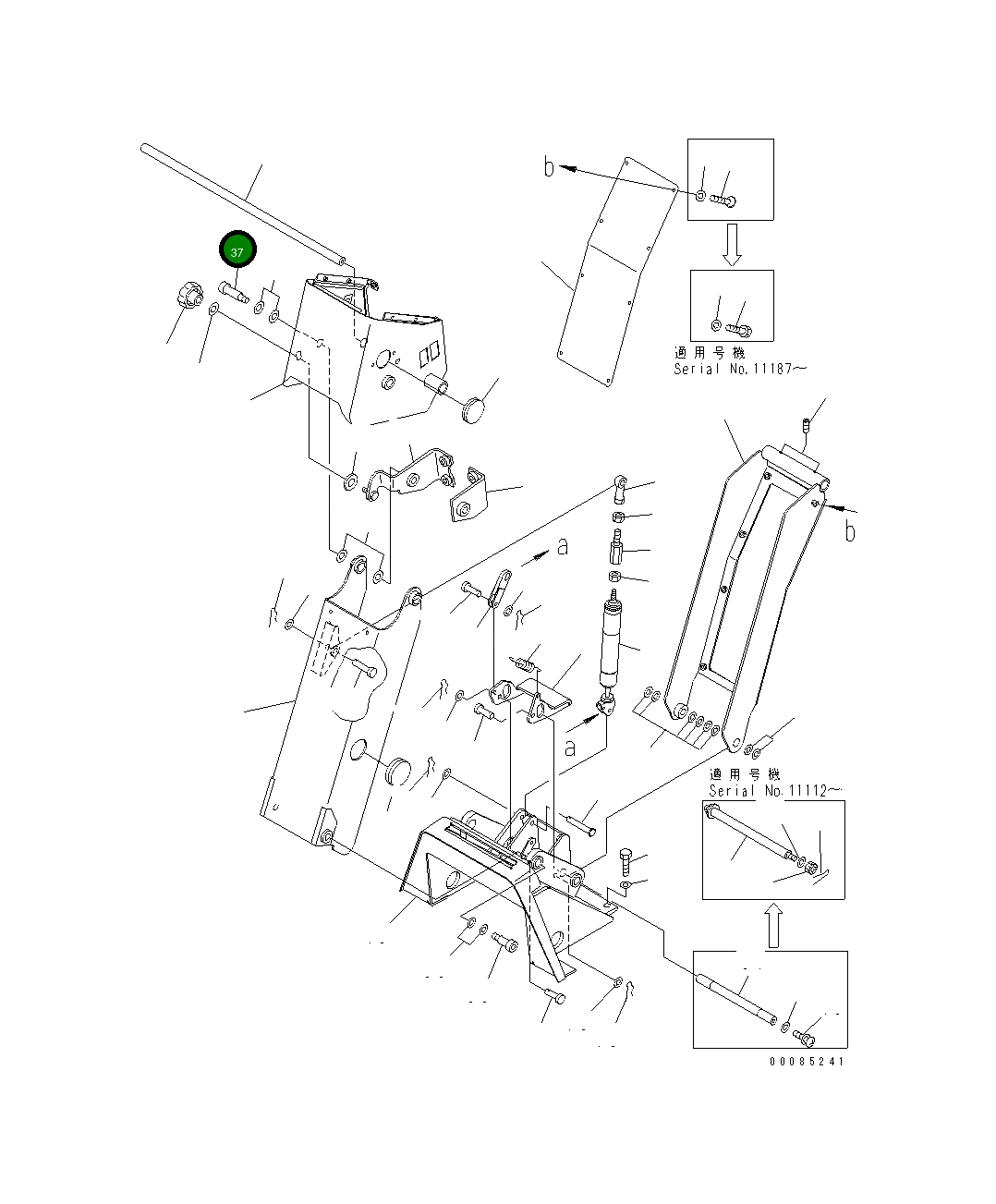 Болт 23B-43-35430 Komatsu