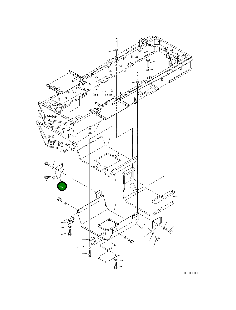 Крышка 23B-54-54310 Komatsu