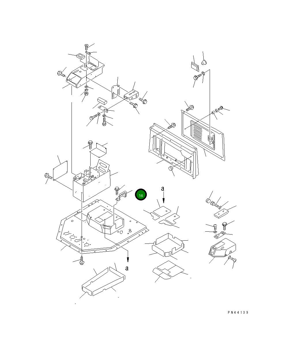 Крышка 427-54-12870 Komatsu