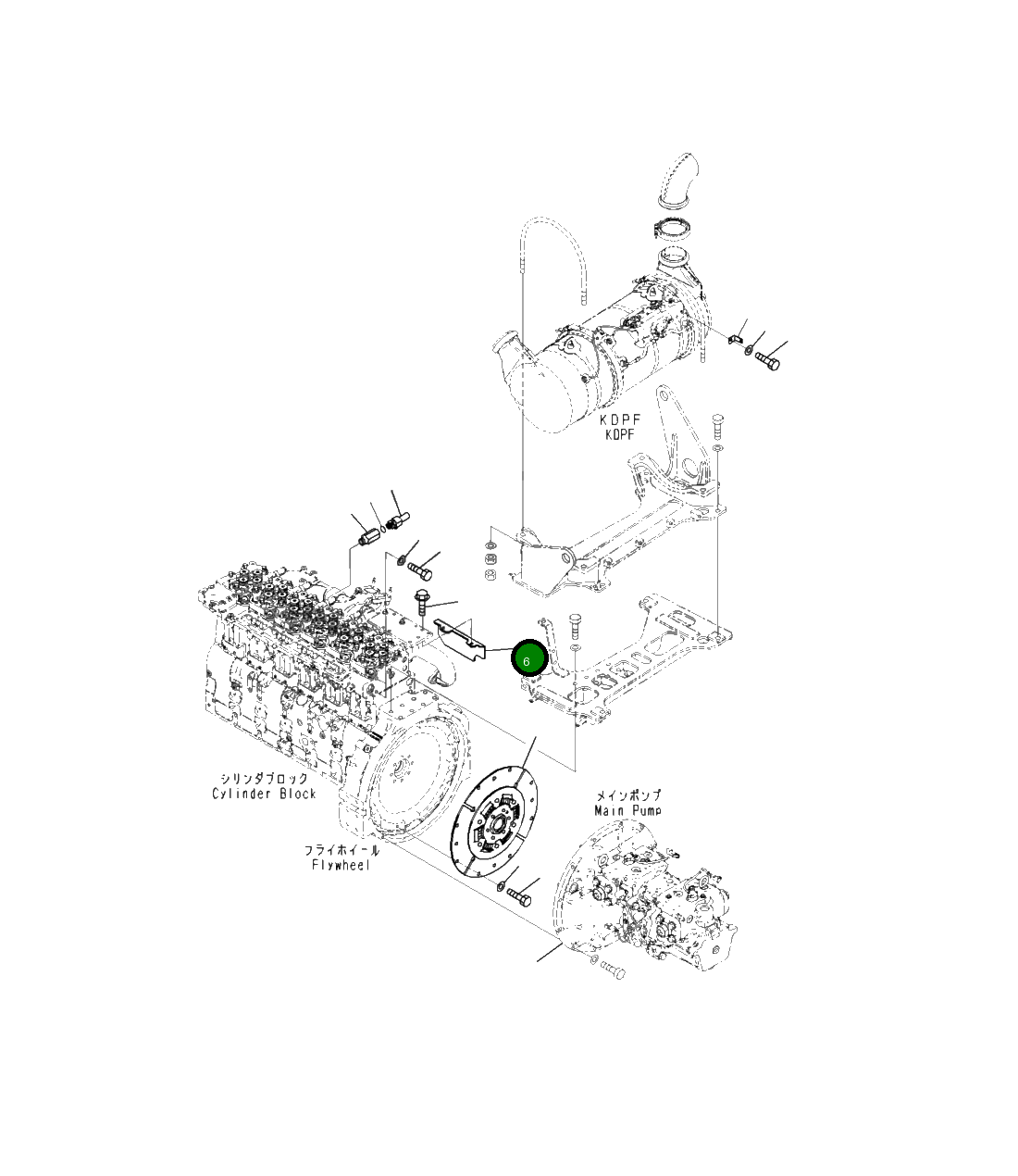 Крышка 207-01-41431  Komatsu