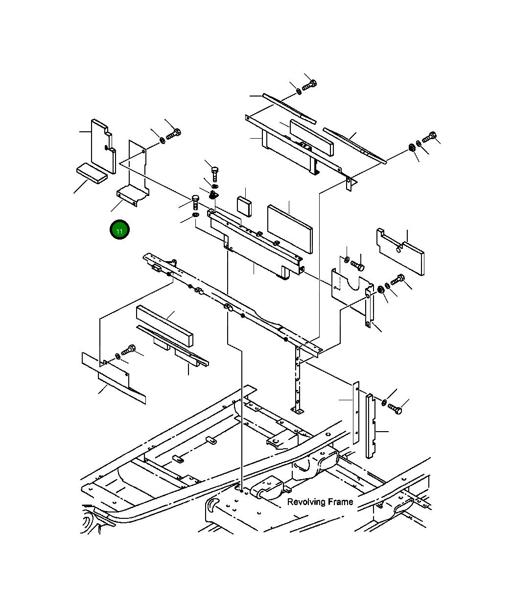 Крышка 207-54-68160 Komatsu