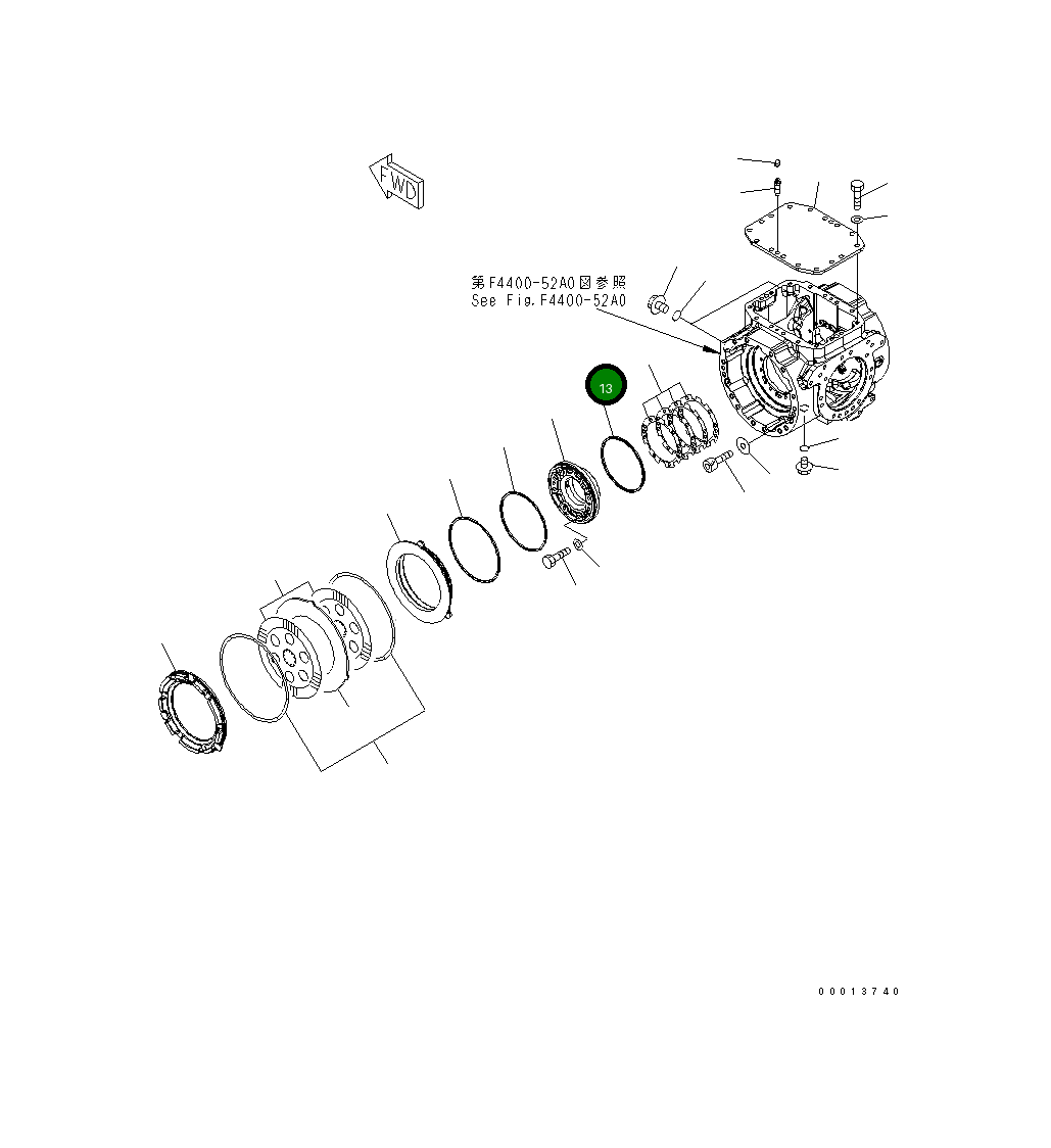 Кольцо 417-33-31430 Komatsu