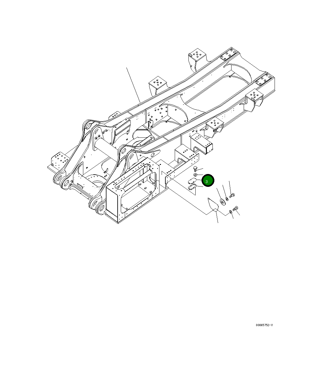 Крышка 21T-46-31140 Komatsu