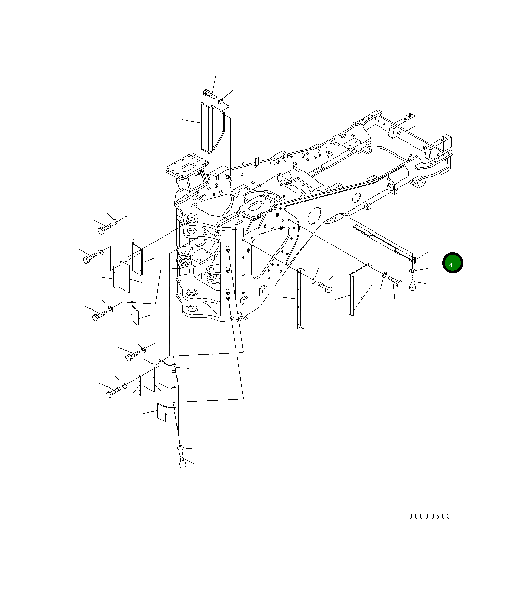 Крышка 427-Z90-3451 Komatsu