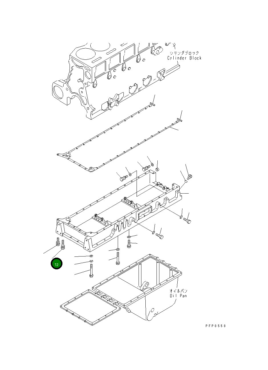 Болт CU3040837 Komatsu