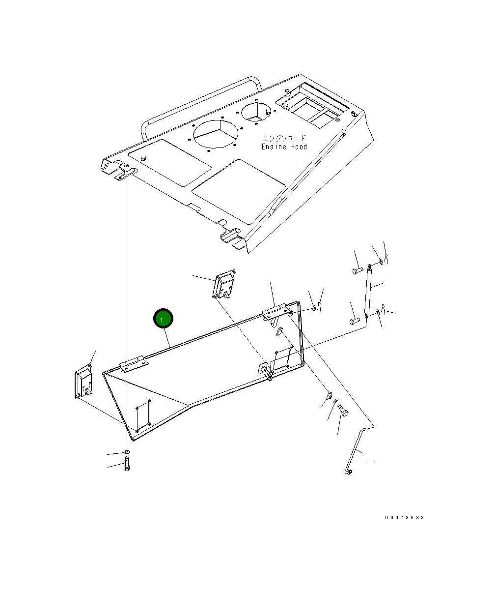Крышка 154-54-72930 Komatsu