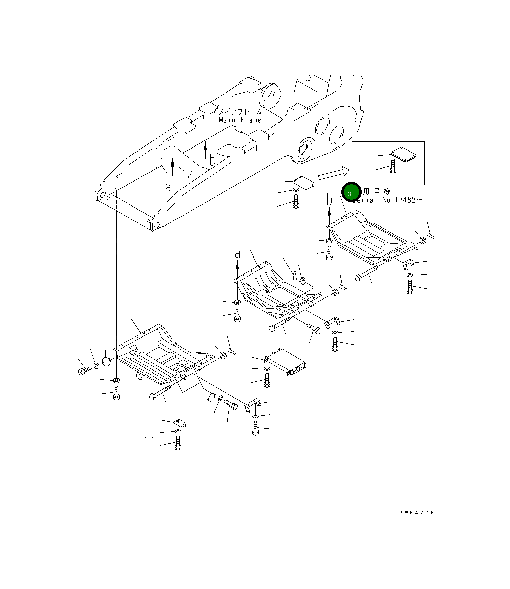 Крышка 195-54-49321 Komatsu