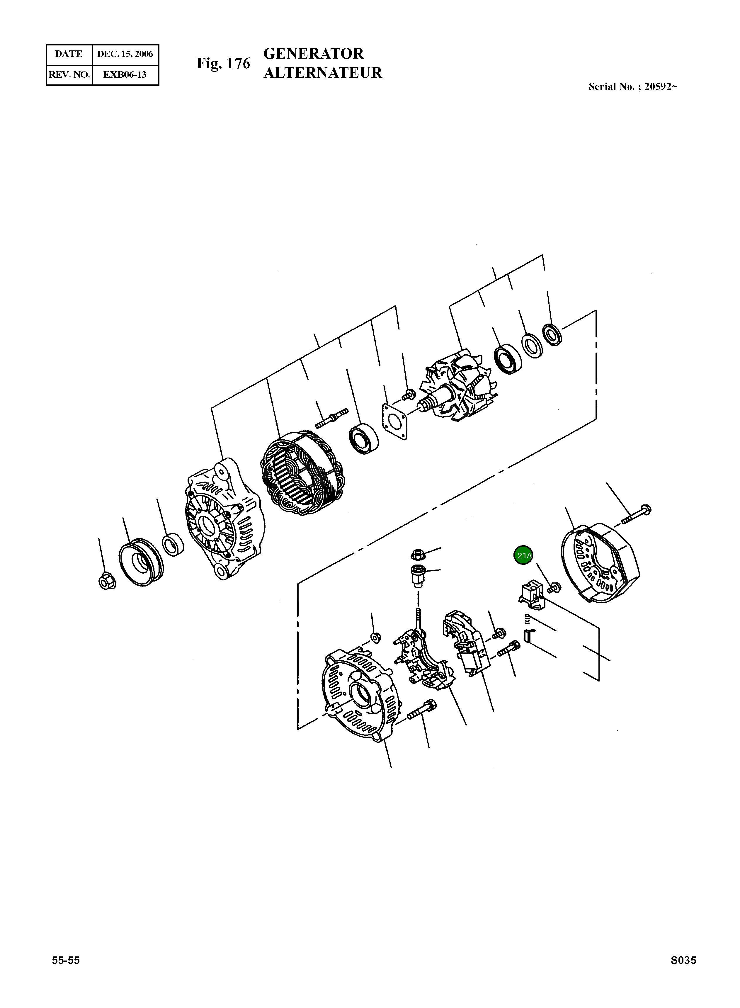 Болт 586400-0450 Komatsu