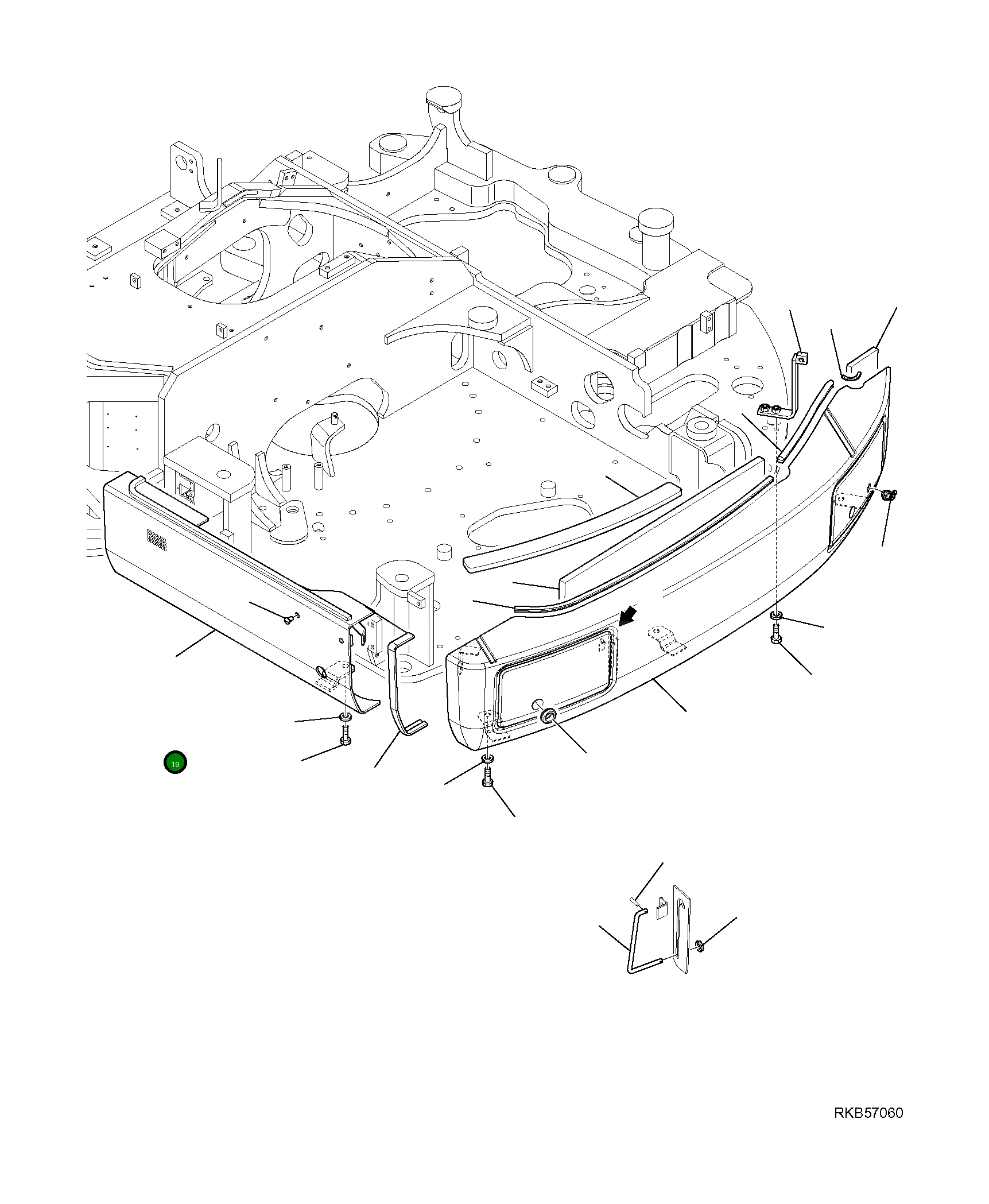 Крышка 21W-46-R8260 Komatsu