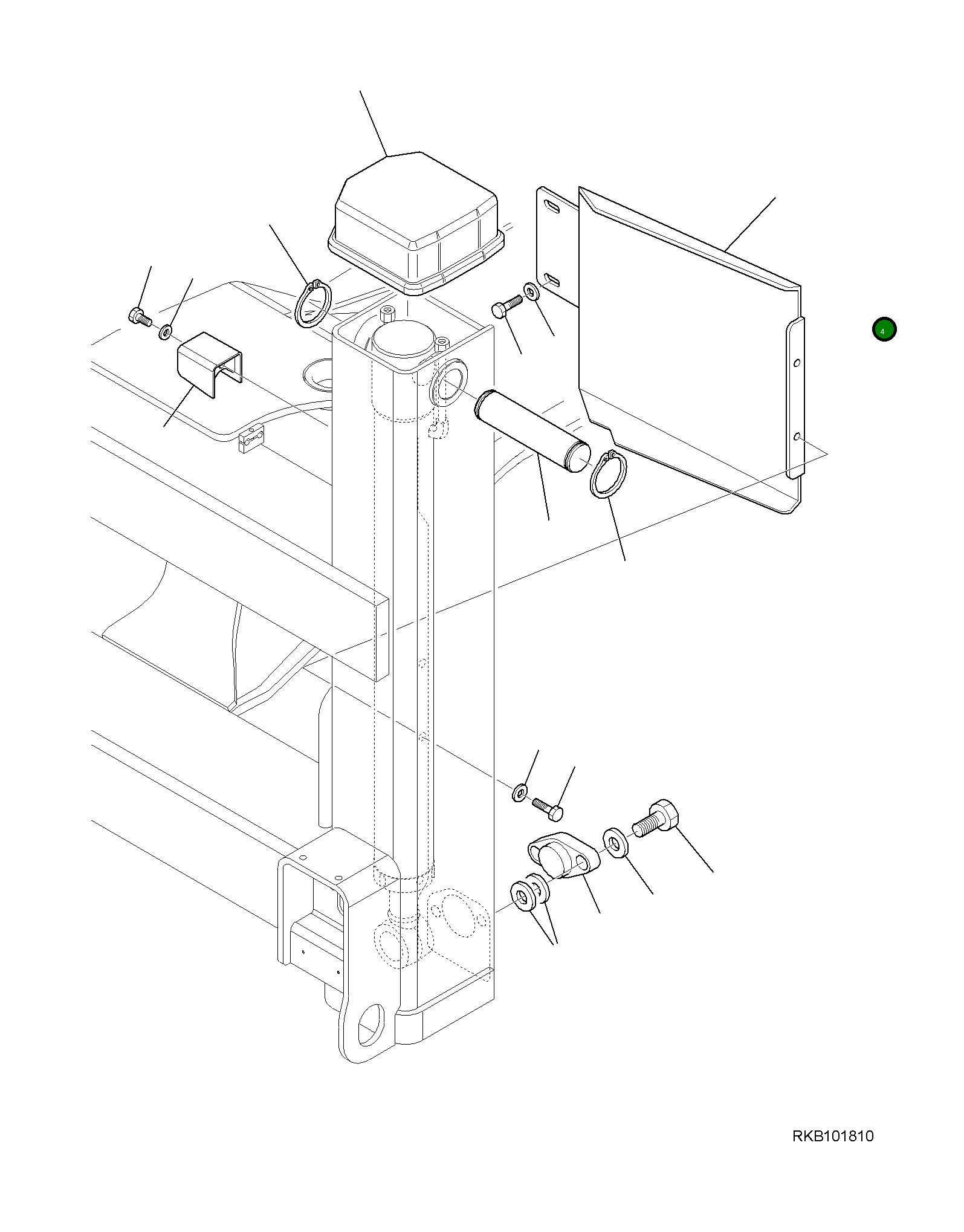 Крышка 42N-46-11630 Komatsu