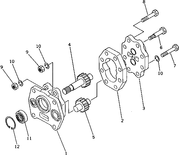 Болт 01050-51055  Komatsu