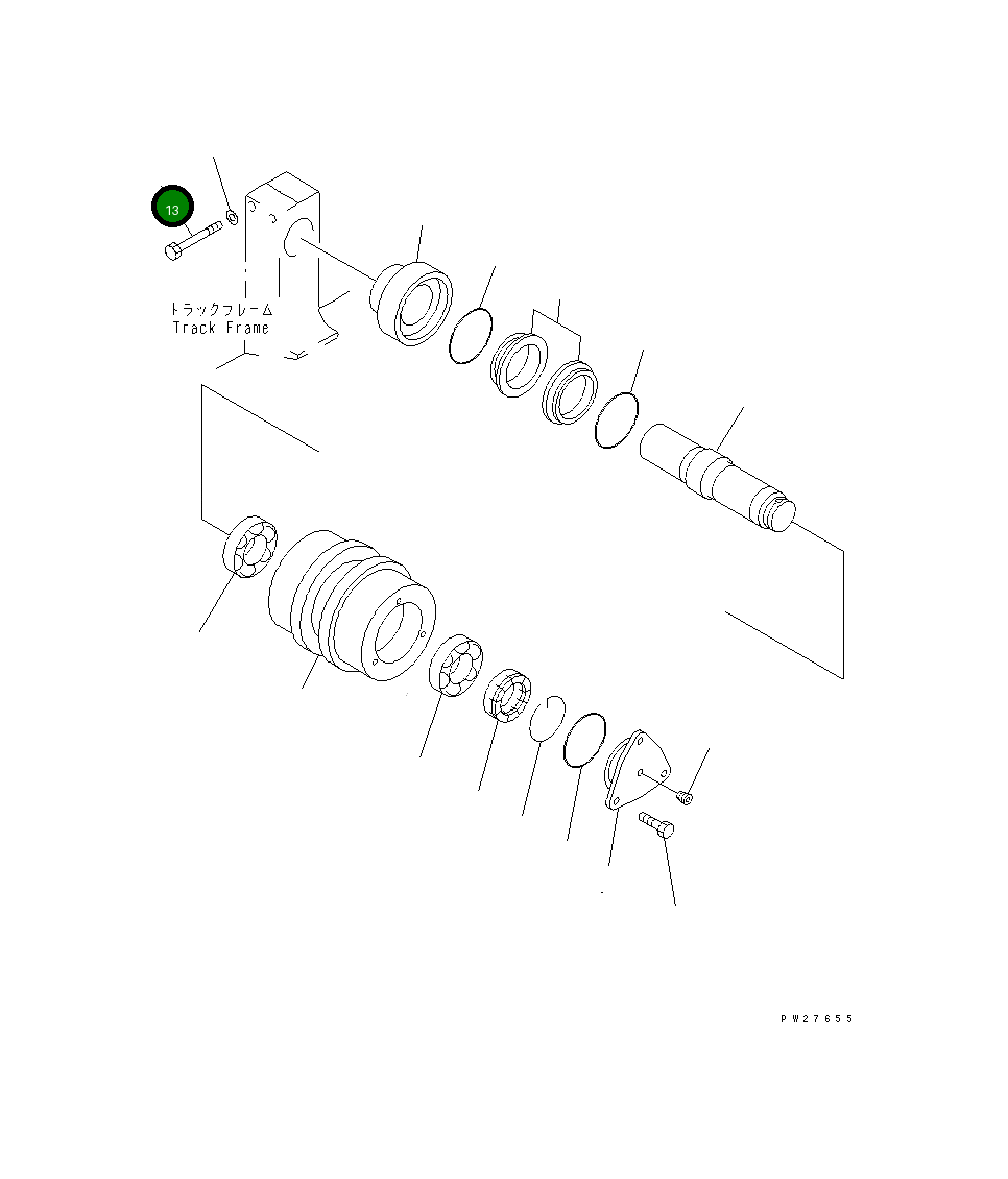 Болт 01010-61675 Komatsu