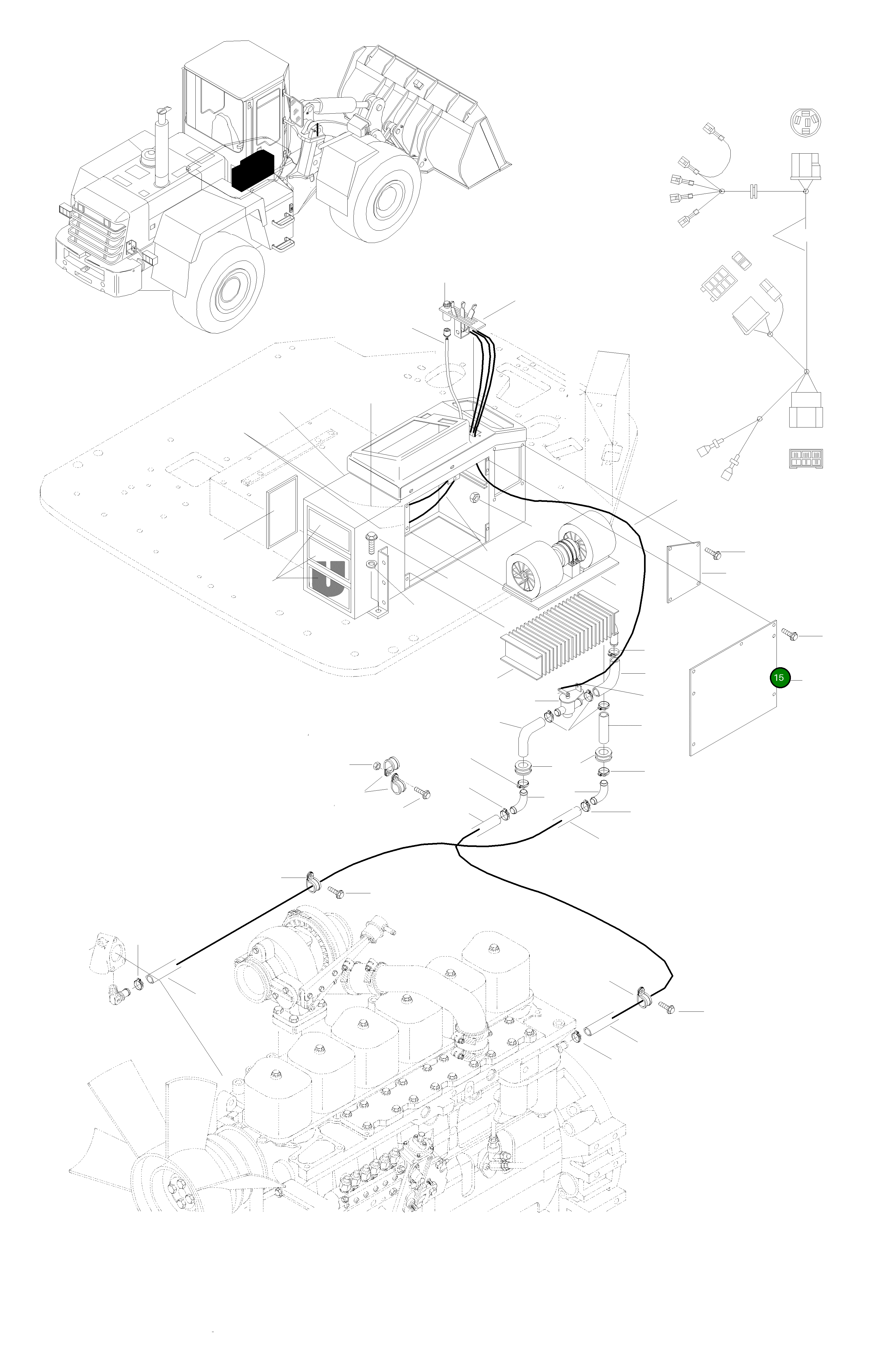 Крышка 42Y-07-H0P10  Komatsu