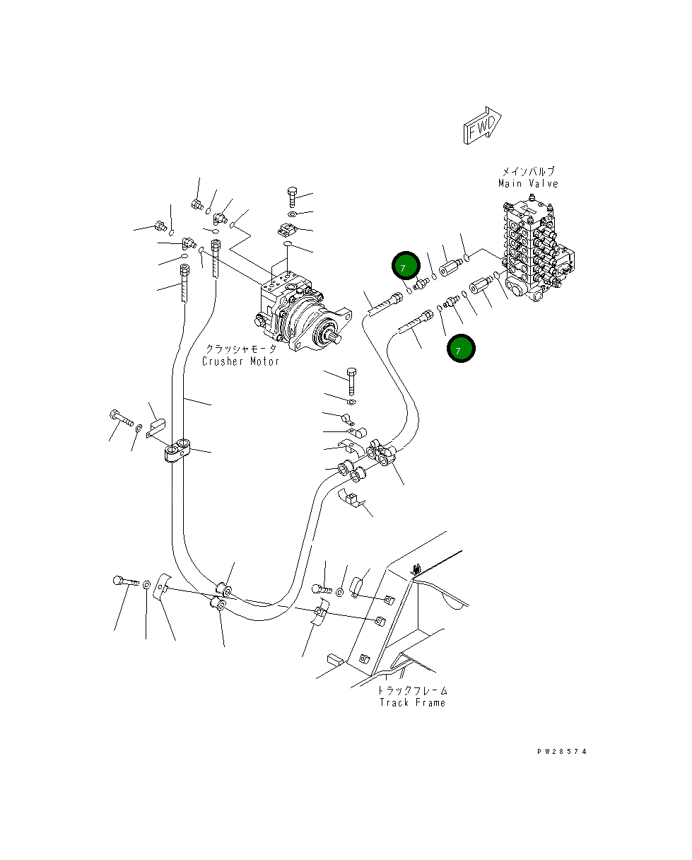Кольцо уплотнительное (O-Ring) 02896-11018 Komatsu