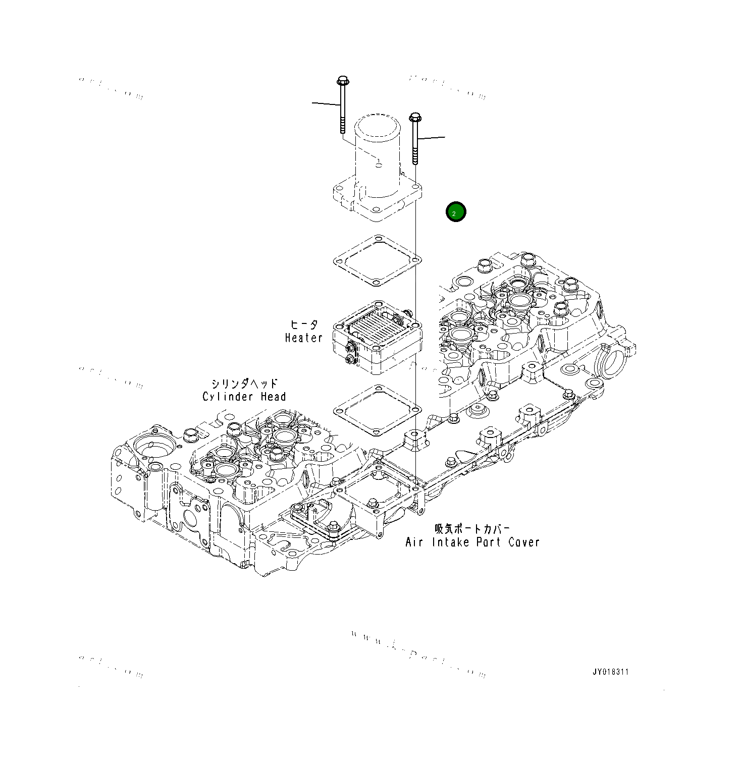 Болт 6733613150  Komatsu