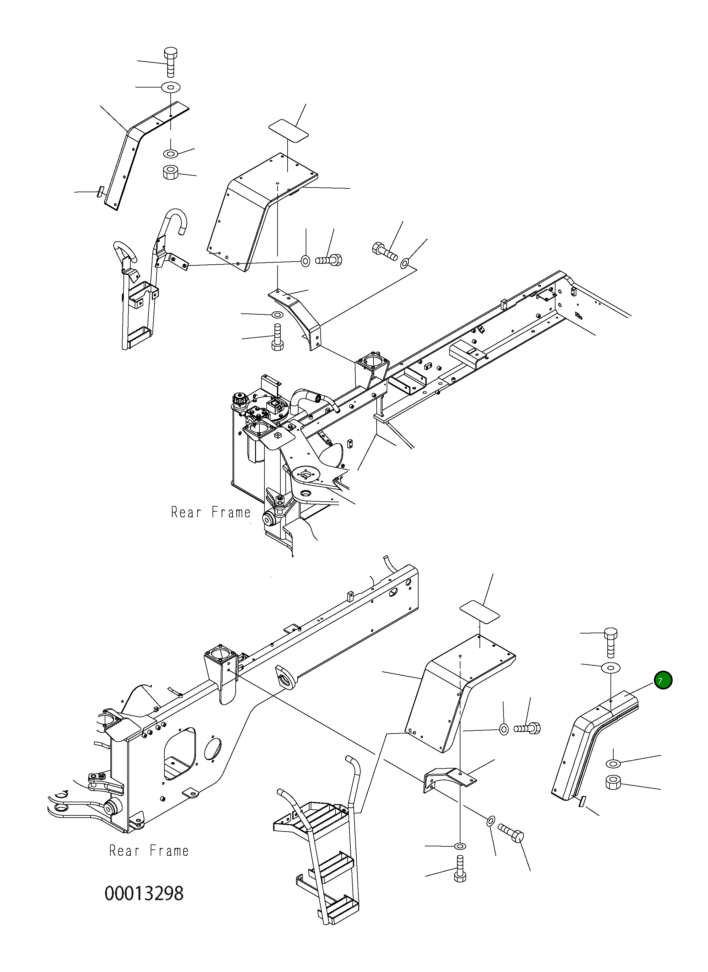 Крышка 416-54-32460  Komatsu