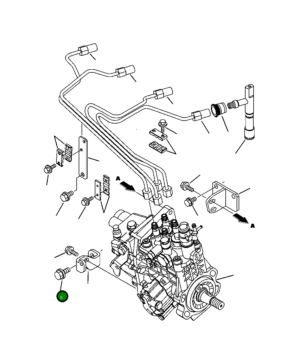 Болт YM261061-00162 Komatsu