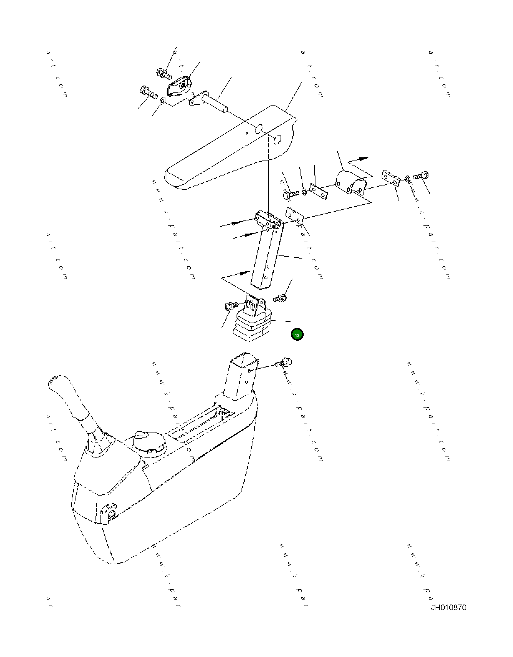 Крышка 2A5-43-11842 Komatsu