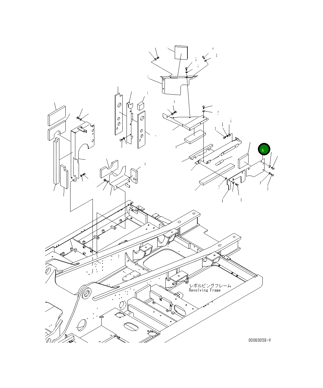 Крышка 207-54-76950  Komatsu