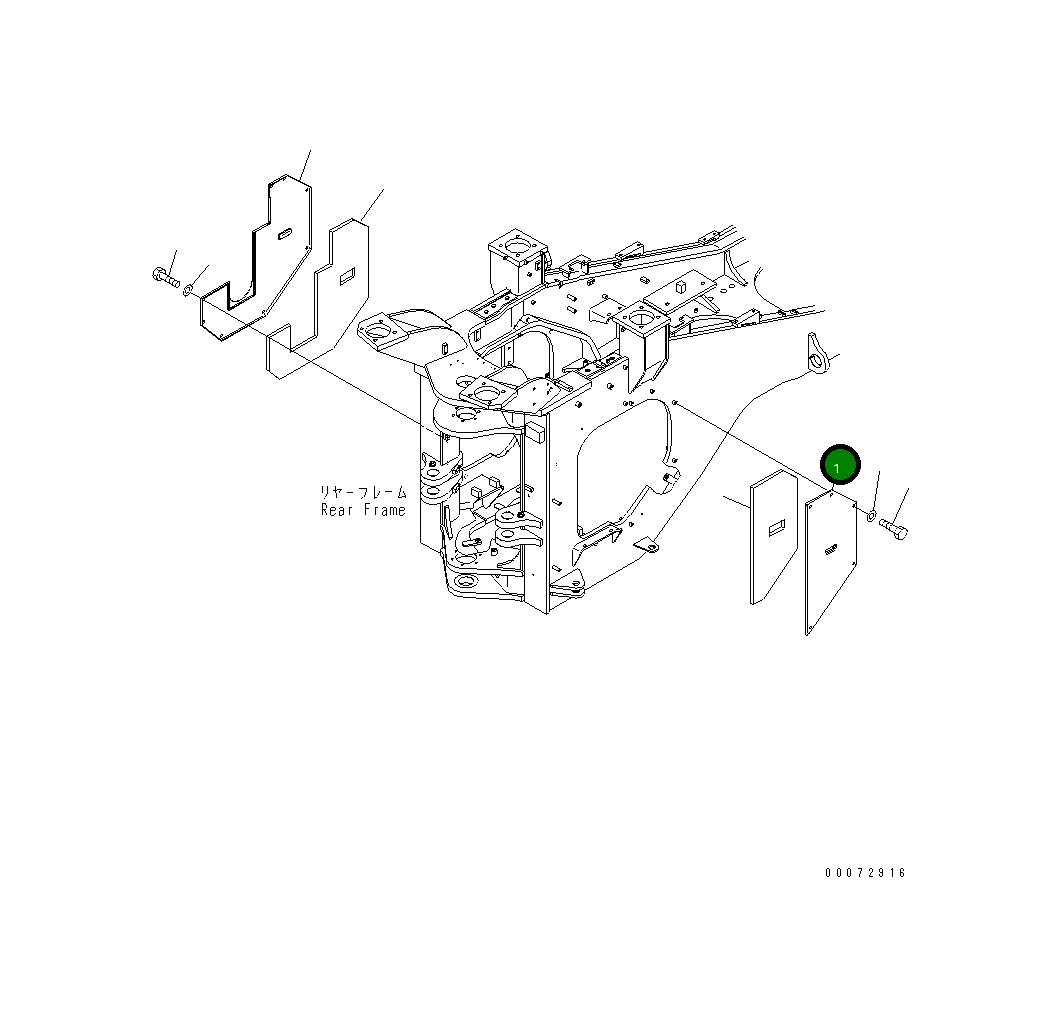 Крышка 426-Z90-4212 Komatsu