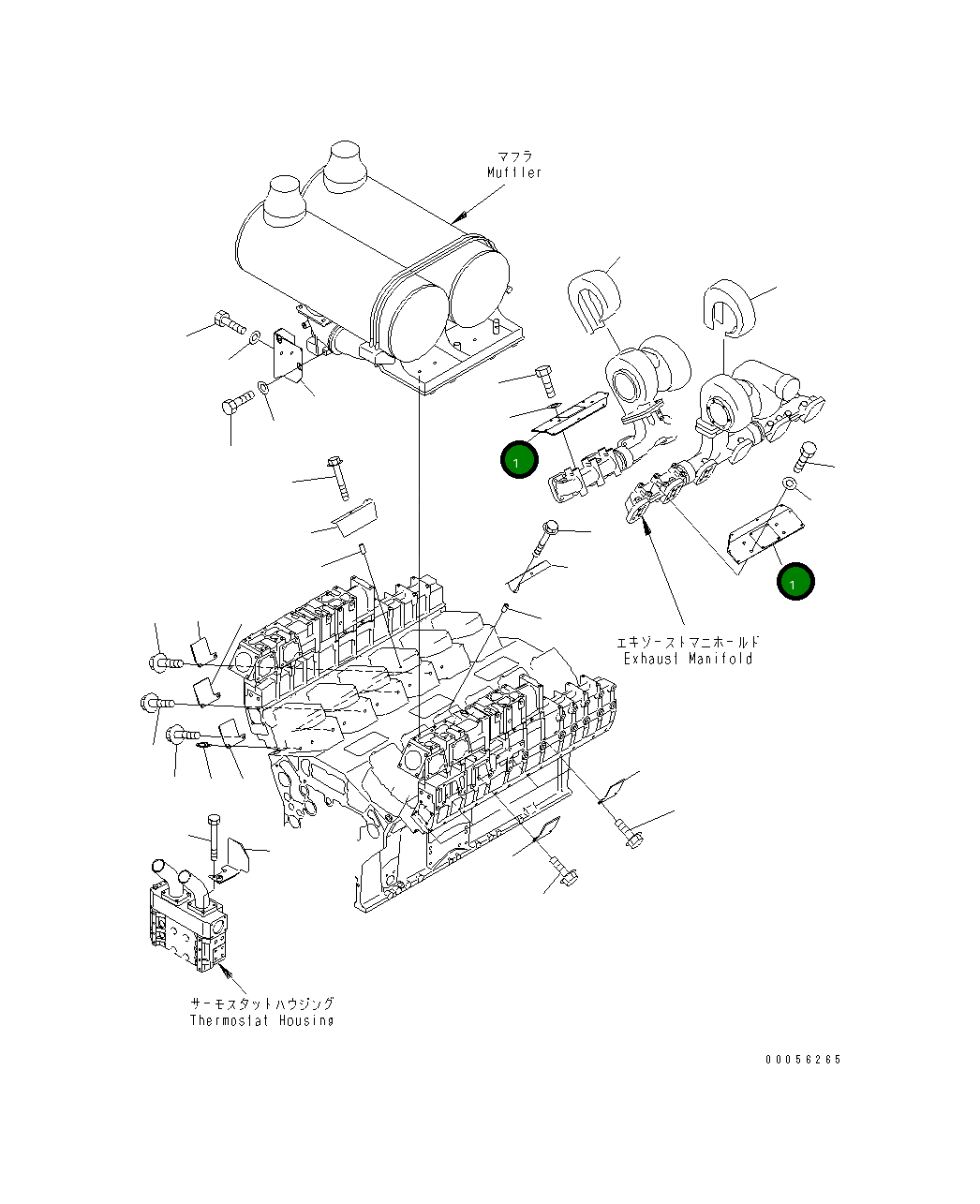Крышка 6219-11-5780 Komatsu