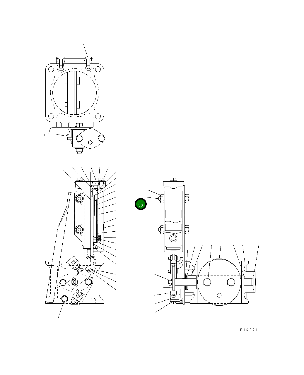 Болт JK1105-0166 Komatsu