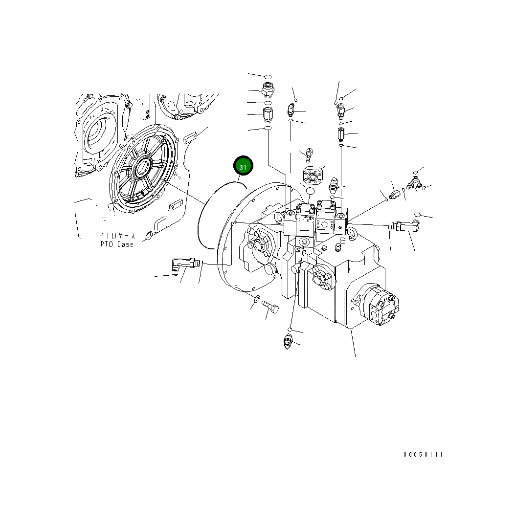 Кольцо уплотнительное (O-Ring) 07000-E5400  Komatsu